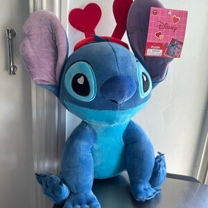 Disney Blue and Purple Stitch Plush with Heart Antennae
